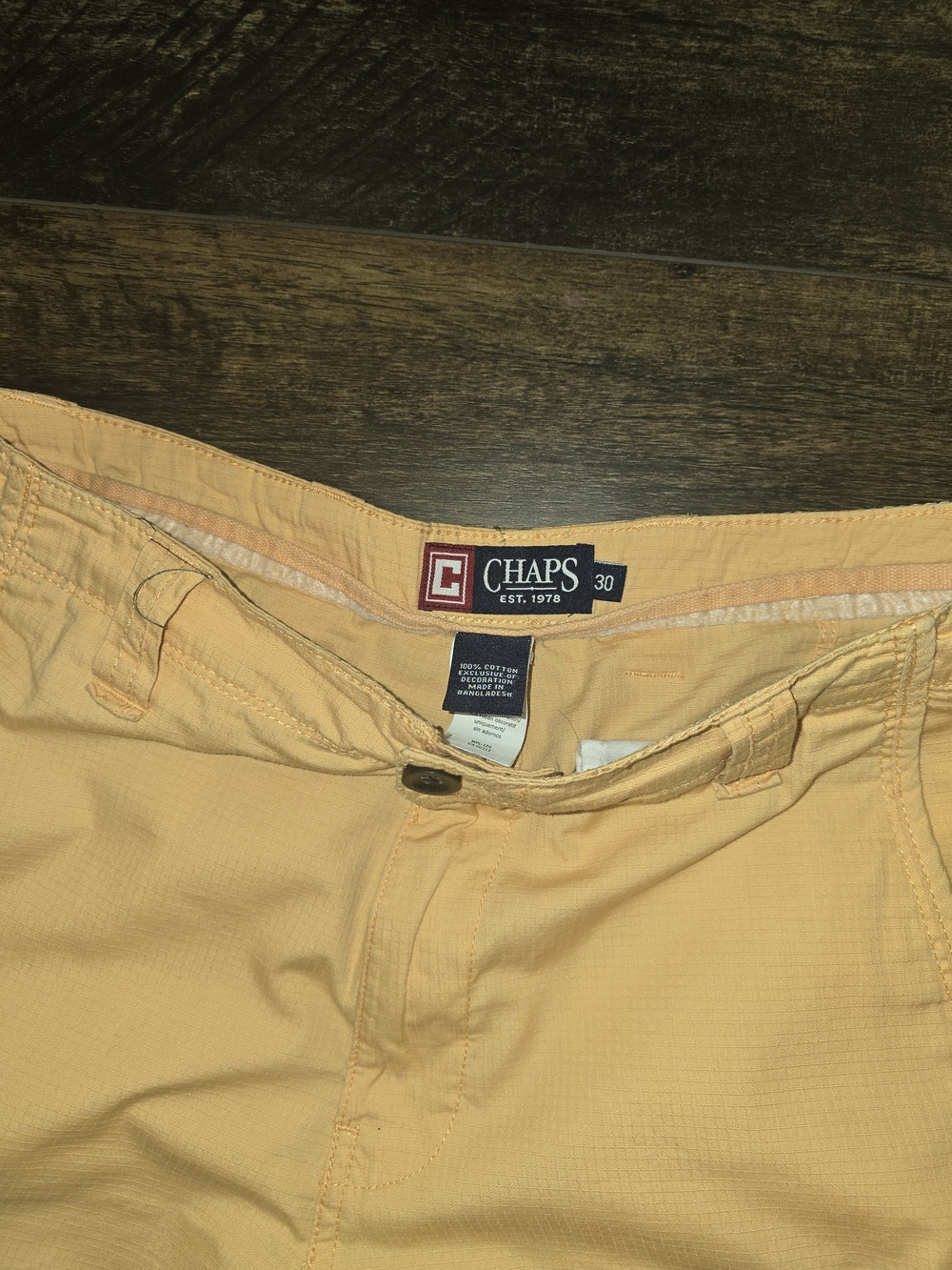 Men's Peach/ Orange Cargo Shorts - Casual Utility Style